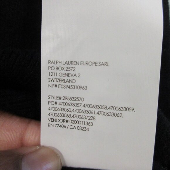 Club Monaco 100% Cashmere Turtleneck Pullover Sweater Women's Black Luxury 210 - Picture 5 of 11